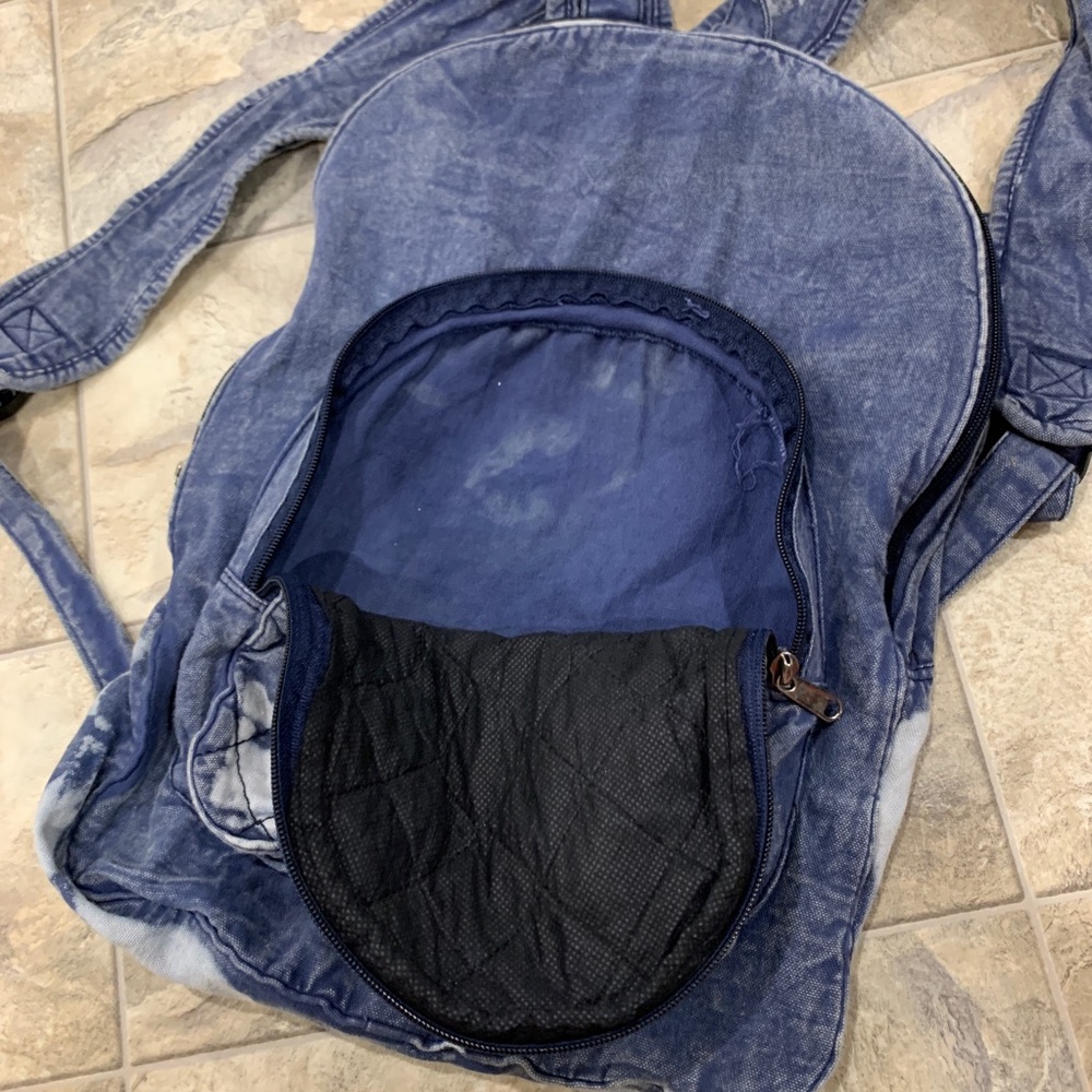 Stonewashed Denim Backpack - image 3
